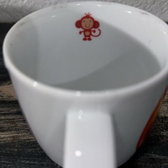 Papierchase Monkey-Themed Ceramic Mug 3" Tall Dishwasher & Microwave Safe - Picture 3 of 7
